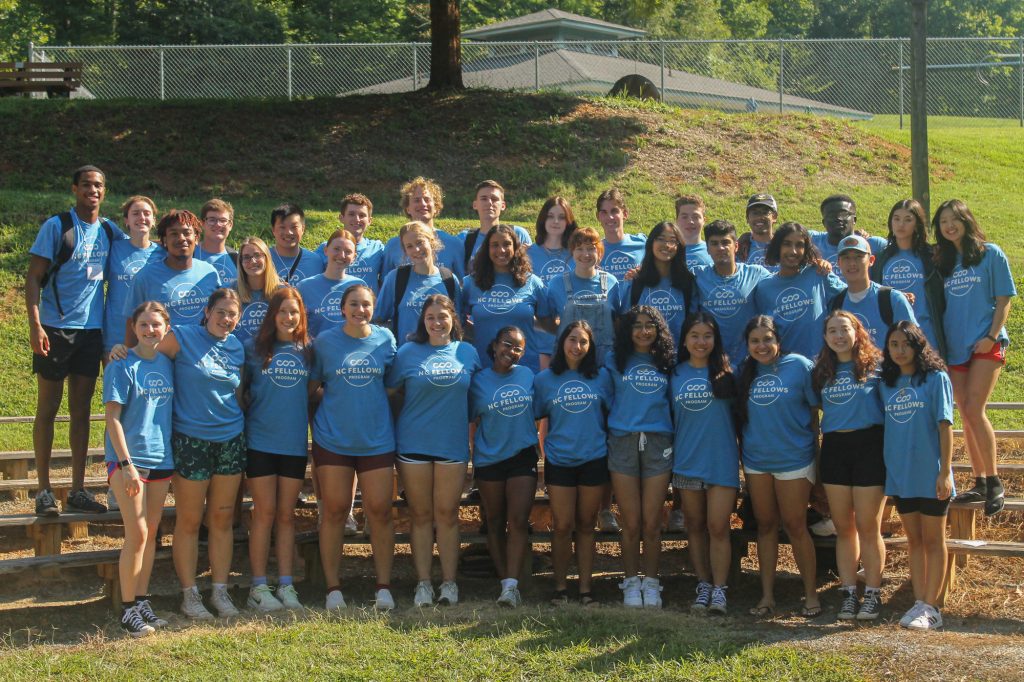 Group photo of NC Fellows students during their 2022 retreat.