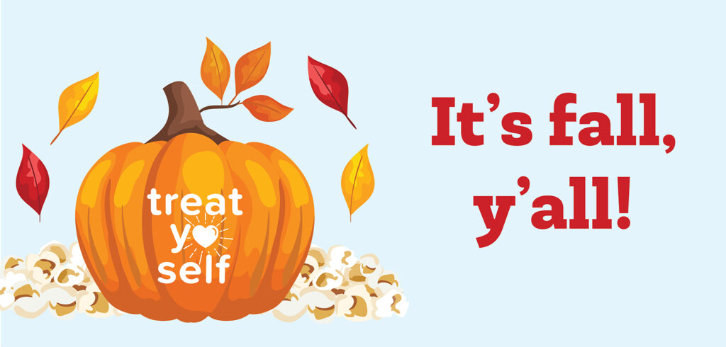 Treat yo Self graphic for September 28, 2023. 11 am to 1 pm at the Carolina Union West Lounge.