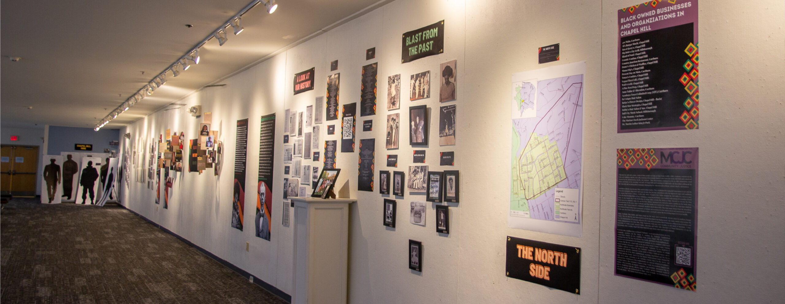 A Black History exhibition in the Art Gallery at the Carolina Union.